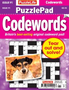 PuzzleLife PuzzlePad Codewords – Issue 91 November 2023