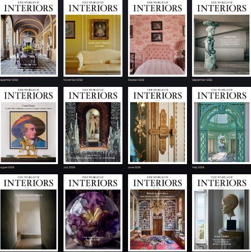 The World of Interiors – Full Year 2023 Issues Collection