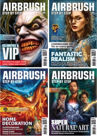 Airbrush Step by Step English Edition – Full Year 2023 Issues Collection