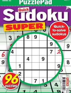 PuzzleLife PuzzlePad Sudoku Super – Issue 32 – December 2023