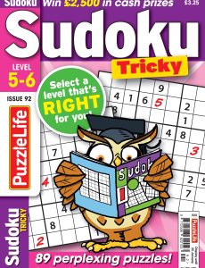 PuzzleLife Sudoku Tricky – Issue 92 – 21 December 2023