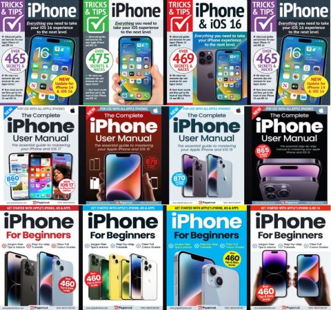 iPhone The Complete Manual, Tricks And Tips, For Beginners - Full Year 2023 Issues Collection