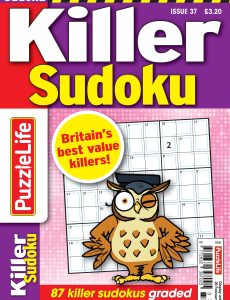 PuzzleLife Killer Sudoku – Issue 37 – 4 January 2024