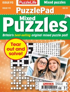 PuzzleLife PuzzlePad Puzzles – Issue 93 – 30 January 2024