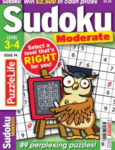 PuzzleLife Sudoku Moderate – Issue 94 – January 2024