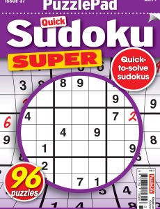 PuzzleLife PuzzlePad Sudoku Super – Issue 37 – May 2024