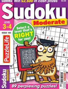 PuzzleLife Sudoku Moderate – Issue 100 2024