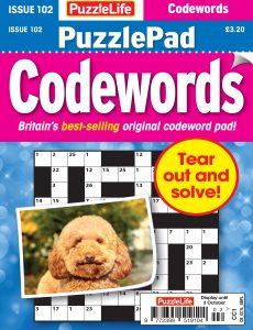 PuzzleLife PuzzlePad Codewords – Issue 102 2024