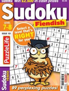 PuzzleLife Sudoku Fiendish – Issue 101 2024