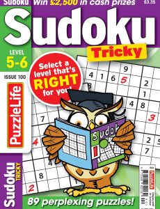 PuzzleLife Sudoku Tricky – Issue 100 2024