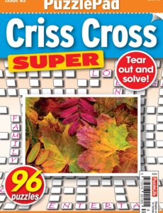 PuzzleLife PuzzlePad Criss Cross Super – Issue 83 2024