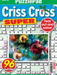 PuzzleLife PuzzlePad Criss Cross Super – November 2024