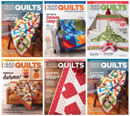 Quick+Easy Quilts – Full Year 2024 Collection Issue