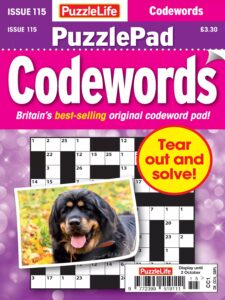 PuzzleLife PuzzlePad Codewords – September 2025