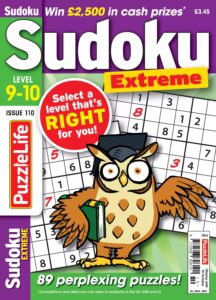 PuzzleLife Sudoku Extreme 9-10 – September 2025