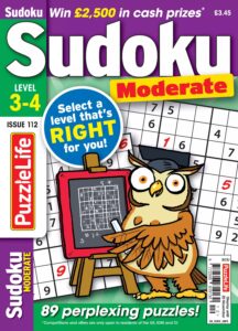 PuzzleLife Sudoku Moderate 3-4 – October 2025