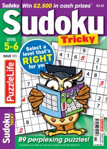 PuzzleLife Sudoku Tricky 5-6 – October 2025