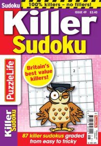 PuzzleLife Killer Sudoku – November 2025