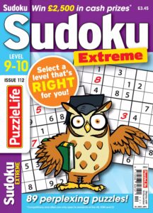 PuzzleLife Sudoku Extreme 9-10 – Issue 112, 2025