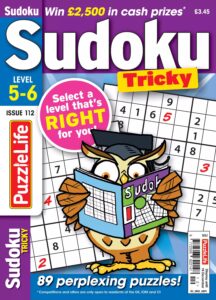PuzzleLife Sudoku Tricky 5-6 – Issue 112, 2025