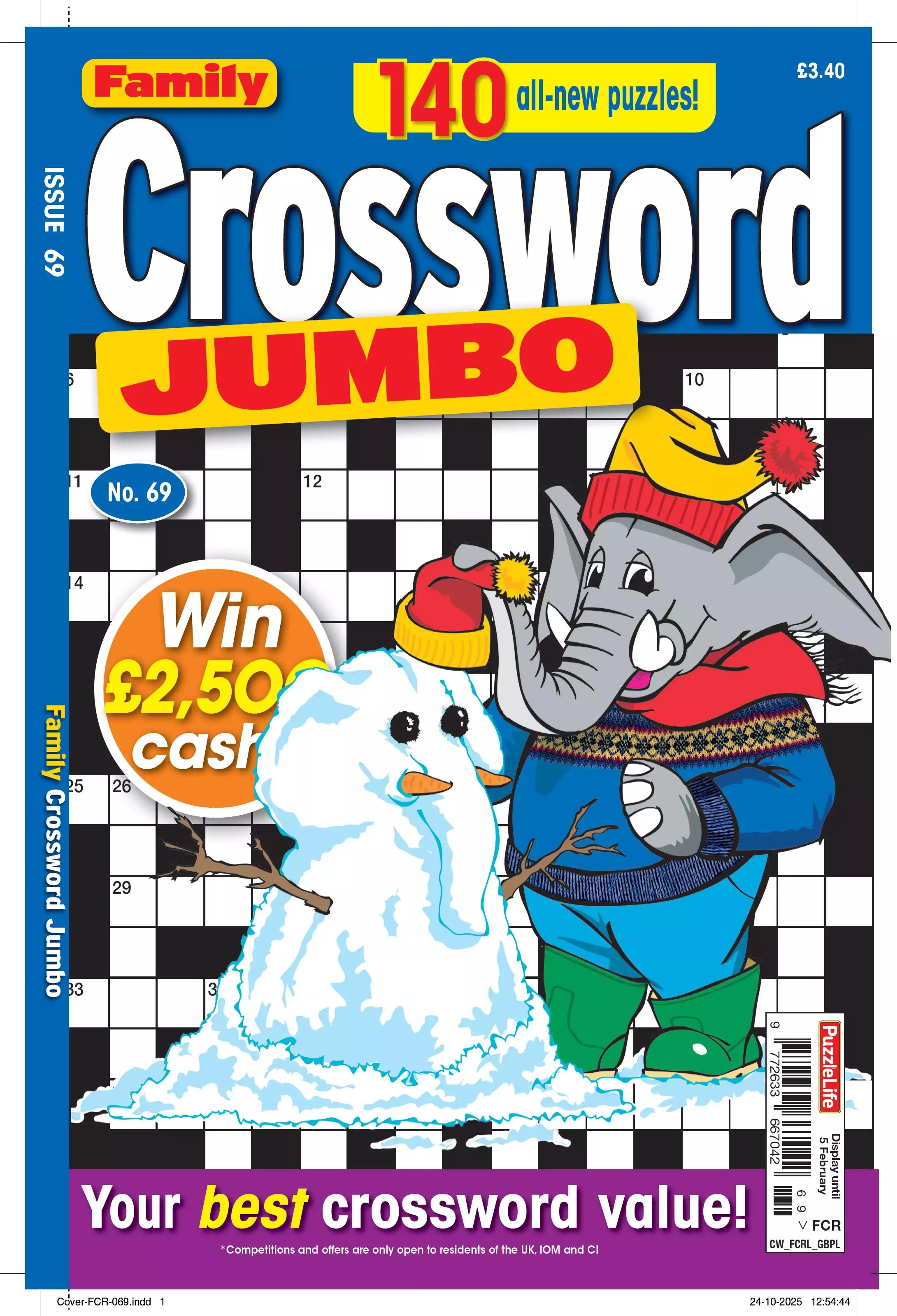 Family Crossword Jumbo – Issue 69, January 2026