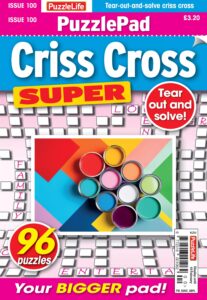 PuzzleLife PuzzlePad Criss Cross Super – Issue 100, January…