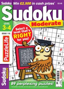 PuzzleLife Sudoku Moderate 3-4 – Issue 115 January, 2026