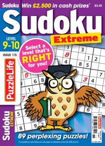 PuzzleLife Sudoku Extreme 9-10 – Issue 115, March 2026