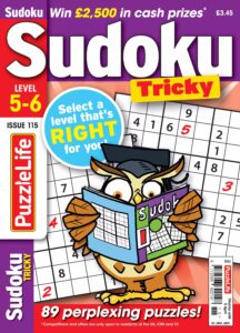 PuzzleLife Sudoku Tricky 5-6 – Issue 115, March 2026