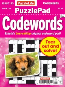 PuzzleLife PuzzlePad Codewords – Issue 123, April 2026
