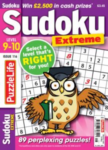PuzzleLife Sudoku Extreme 9-10 – Issue 116, April 2026
