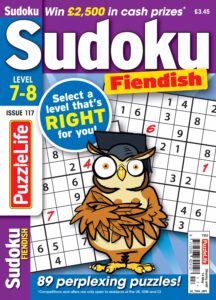 PuzzleLife Sudoku Fiendish 7-8 – Issue 117, April 2026