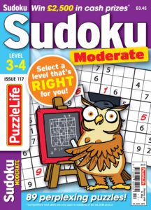 PuzzleLife Sudoku Moderate 3-4 – Issue 117 April, 2026
