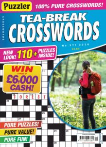 Puzzler TeaBreak Crosswords – Issue 371, 2026